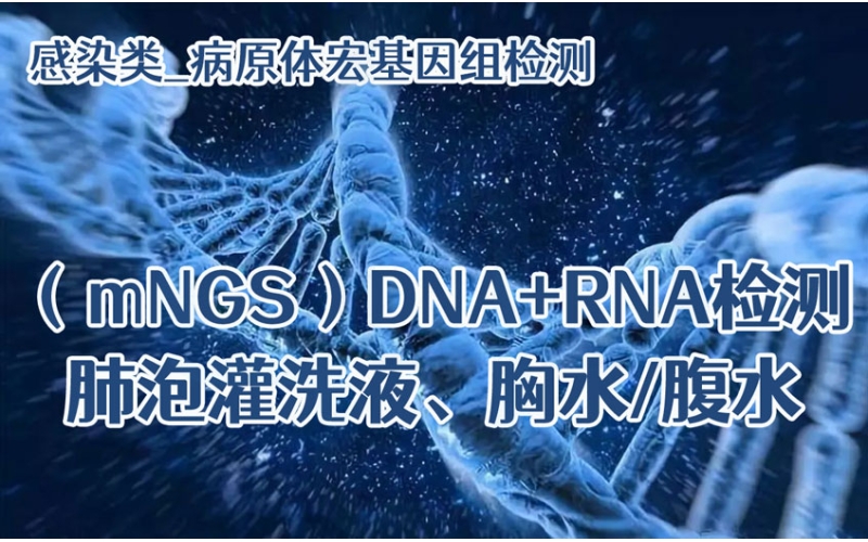 【感染类_病原体宏基因组（mNGS）DNA+RNA检测】肺泡灌洗液、胸水/腹水