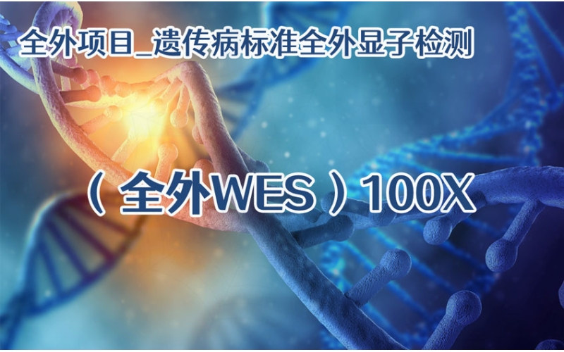 【全外项目】遗传病标准全外显子检测（全外WES)100X