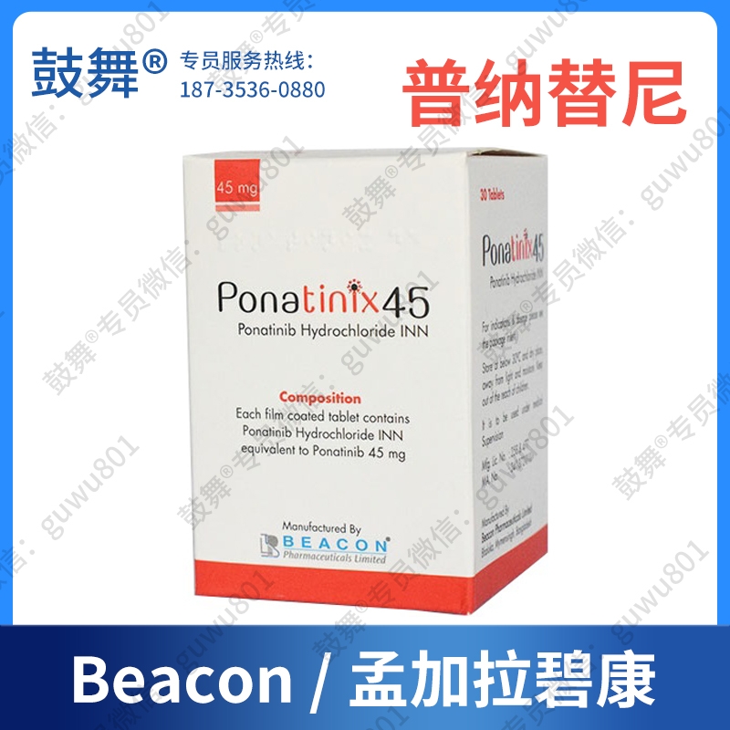 【孟加拉碧康制药】普纳替尼/帕纳替尼Ponatinib（Ponatinix）