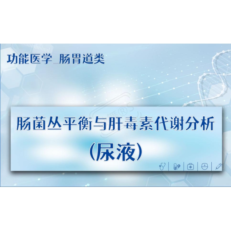 【功能医学_肠胃道类】肠菌丛平衡与肝毒素代谢分析(尿液)