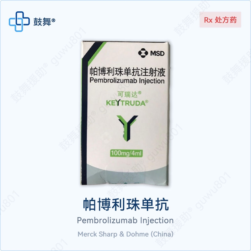 【全球服务】帕博利珠单抗Pembrolizumab（可瑞达 Keytruda）K药 中国 100mg/4mL